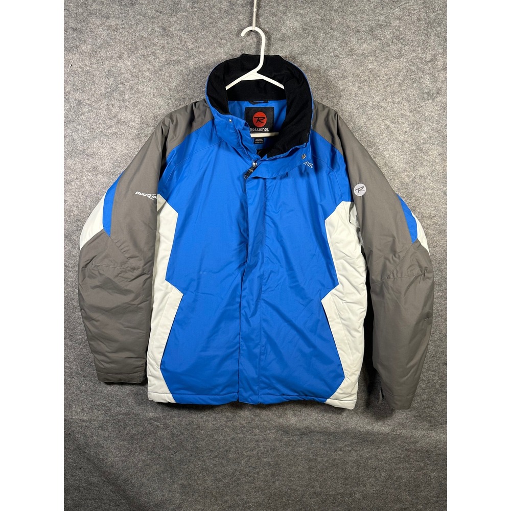 Rossignol Performance 5000/5000 Ski Snowboard Jacket Mens Large Blue Gray White‎